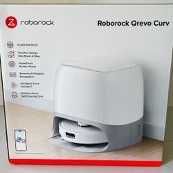 Roborock Qrevo Curv Robot Vacuum & Mop — Brand New Sealed 