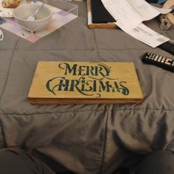 Custom Made Merry Christmas Wall Plaque Decor 