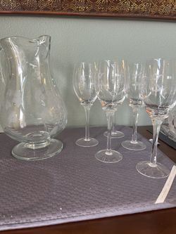 Fifth Avenue - Wine Pitcher & Glasses 