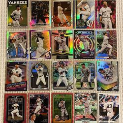 New York Yankees 40 Card Baseball Lot! Rookies, Prospects, Parallels, Prizms, Refractors, Autographs, Relics, Case Hits, Variations & More!