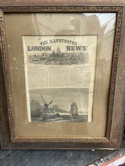 Vintage English Newspaper Clipping From 1866