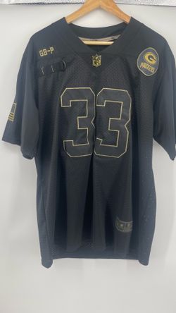 Nike Aaron Jones #33 Green Bay Packers Salute To Service Jersey Mens M Black NFL