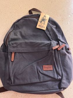 Brand  new with tags blue canvas laptop backpack