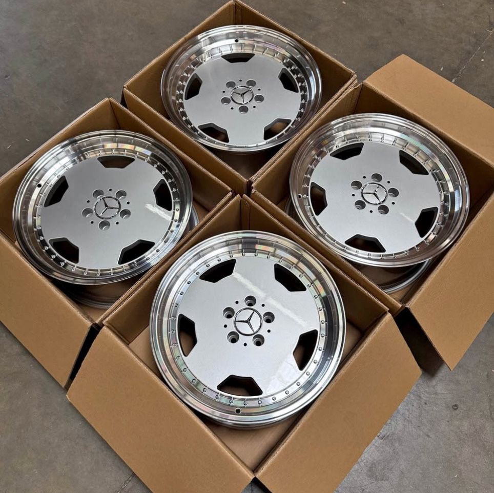 New 18 inch 5x112 AMG MONOBLOCK Style deep dish wheels for MERCEDES C A ...