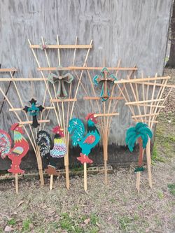 Garden Fans,bird Houses,chic  N. Stick,planters Box.