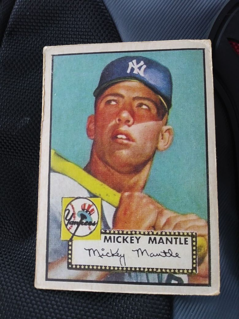 1952 Topps #311 Mickey Mantle rookie baseball card!!