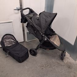 Stroller AND Bassinet Baby Jogger City Mini GT Stroller + Bassinet Bundle (Good Condition)
