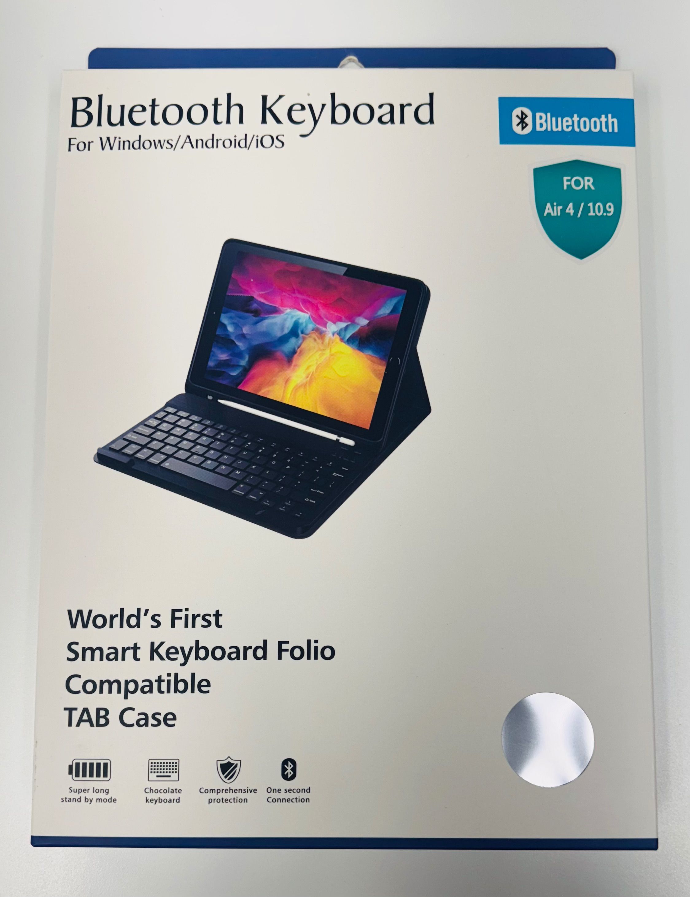 Bluetooth keyboard folio cases for iPad Air 4 10.9