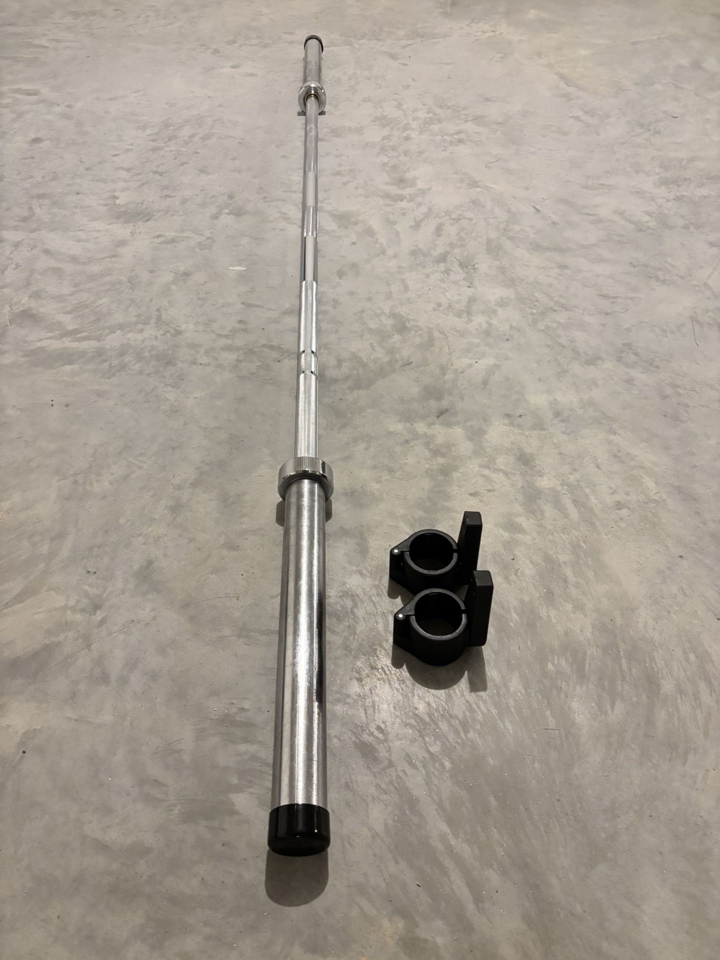 Titan Fitness Barbell and Clamps