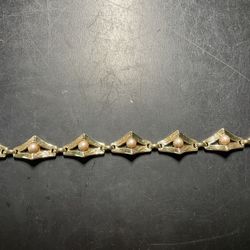 Vintage costume pearl Adjustable Choker