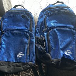 Blue Glitter Cheer Backpack
