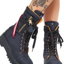 Combat Boots [Combat Flight Boots PostrGrl] Dolls Kill