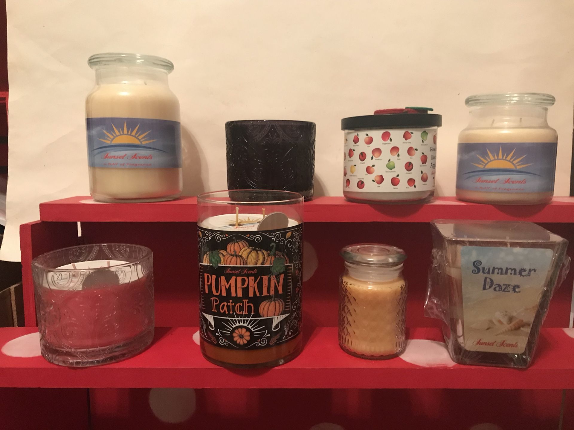 Sunset scents candles