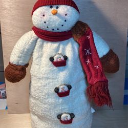 2 Foot Tall Decorative Snowman Display For Christmas