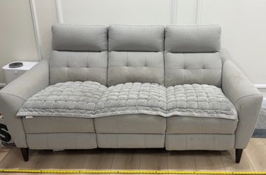 Light Grey Recliner Sofa