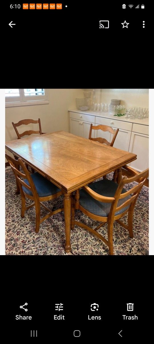 Dining Table With 4 Chairs