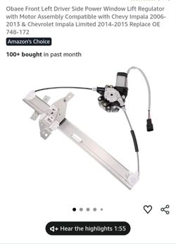 Power Window Lift Regulator with Motor Assembly