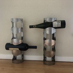 Stainless Steel Wall Mounted Wine Racks