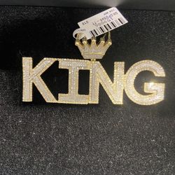 10k Gold REAL Diamond Pendant For A Good Price!!