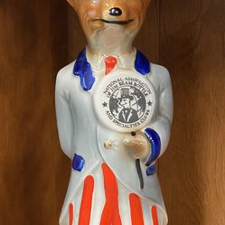 1971 Jim Beam "Uncle Sam Fox" whiskey decanter