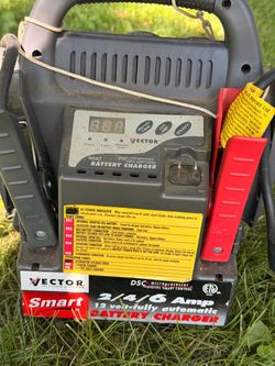 Vector Smart Battery Charger 2/4/6 Amp 12V – Fully Automatic
