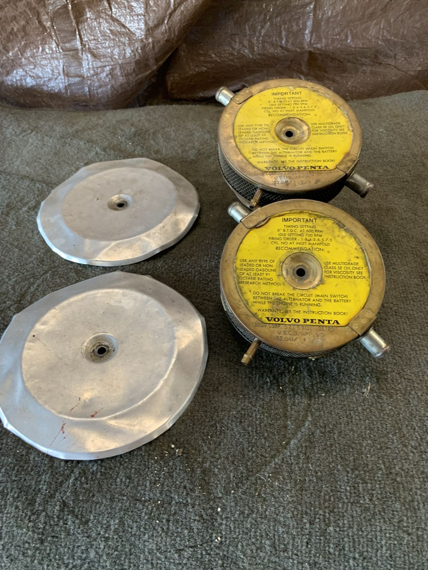 ( 2 ). Marine, Spark, Arrester’s For 4V Carburetor,