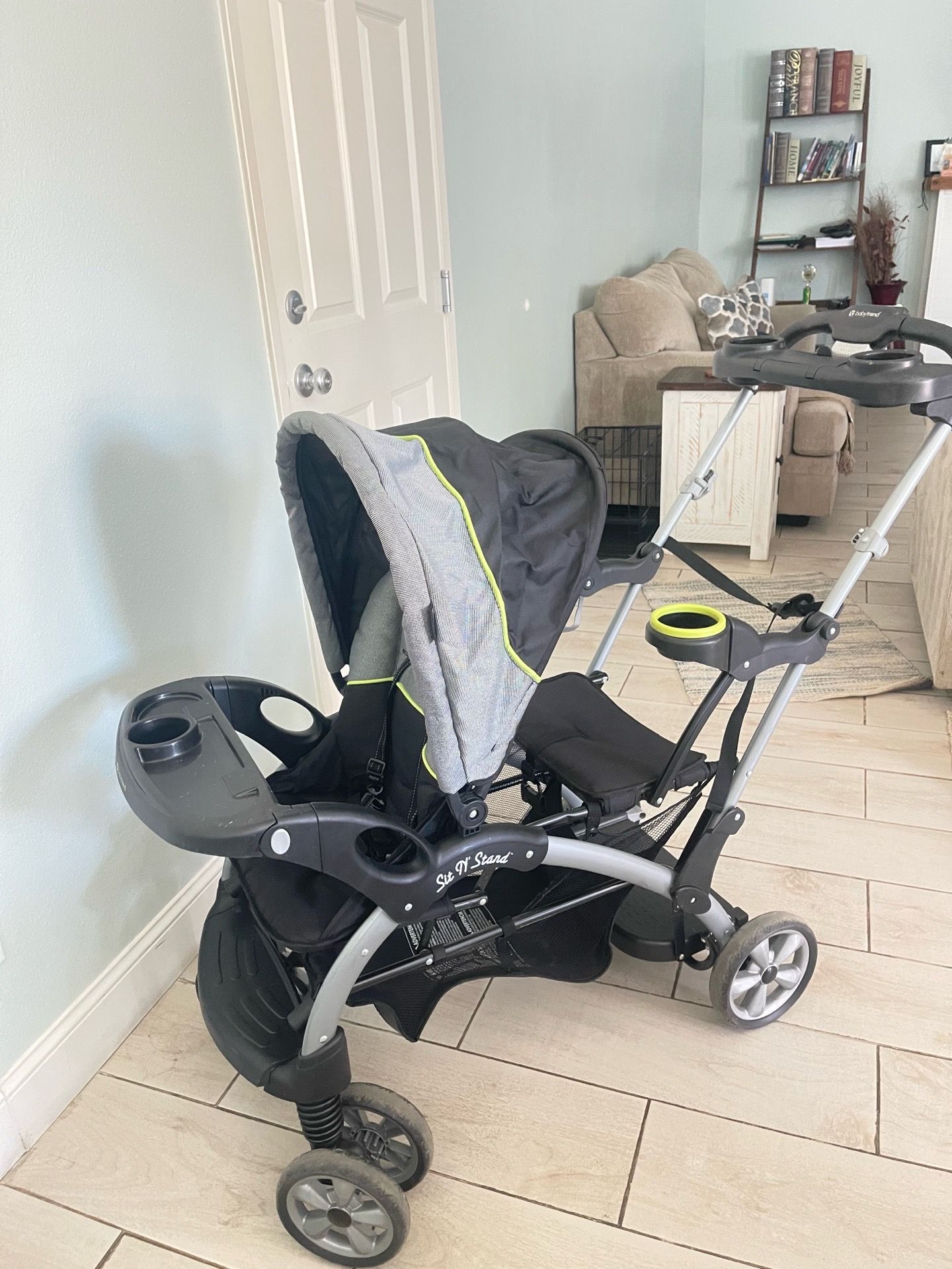 Sit in stand stroller