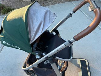 Complete Uppababy Cruz travel system stroller and car seat