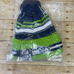Seattle Seahawks New Era Beanie Knit Pom Winter NFL Football Team Multicolor