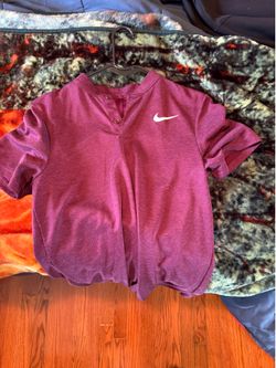 Nike red polo