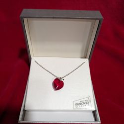 Swarovski Crystal Ruby Red ♥️ Pendant Necklace 