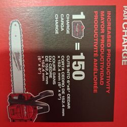 NEW  M18  MILWAUKEE CHAINSAW NEW