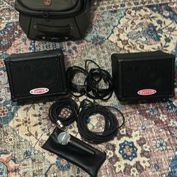 2 Kustom KPM4 Speakers 50watt