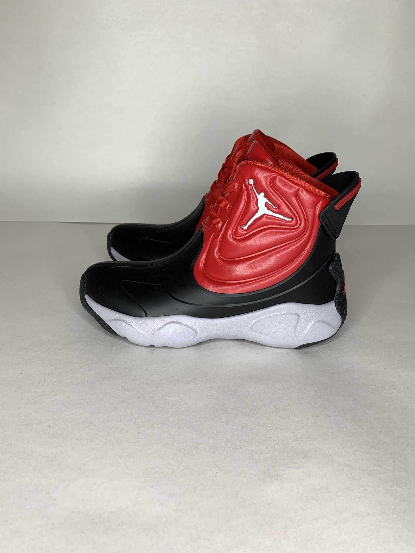Nike Air Jordan Drip 23 Kids Size 3Y Rain Boots CT5798-006 Black/Red. NEW without original box.