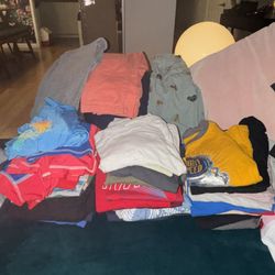 5T Boys Cloths Almost Brand New 30 shirts 10 pairs of pants two pair pairs of shorts, three pajamas, two sweaters, a windbreaker and a big jacket