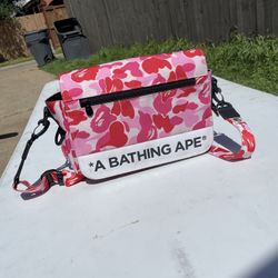 Bape Pink Camo Shoulder Bag