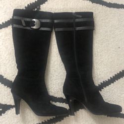Cole Haan 8.5 Black Nike Air Heeled Boots