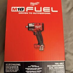 🏹NEW/NUEVO Milwaukee M18 FUEL Gen-2 18V Lithium-Ion Brushless Cordless Mid Torque 1/2 in. Impact Wrench w/Friction Ring (Tool-Only)