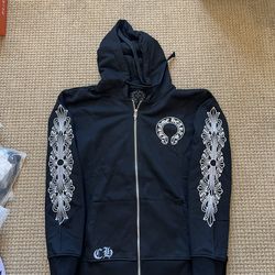 Chrome hearts zip up hoodie size L
