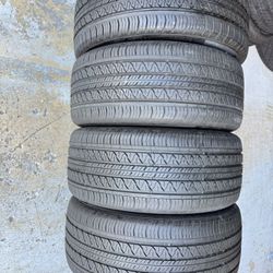 Set Of Four 255/45/19 Continental Procontact Rx Acoustic Like New With 85-90% Left Tesla Model Y 