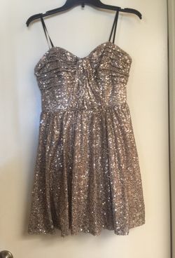 Sequin dress gold color very elegant