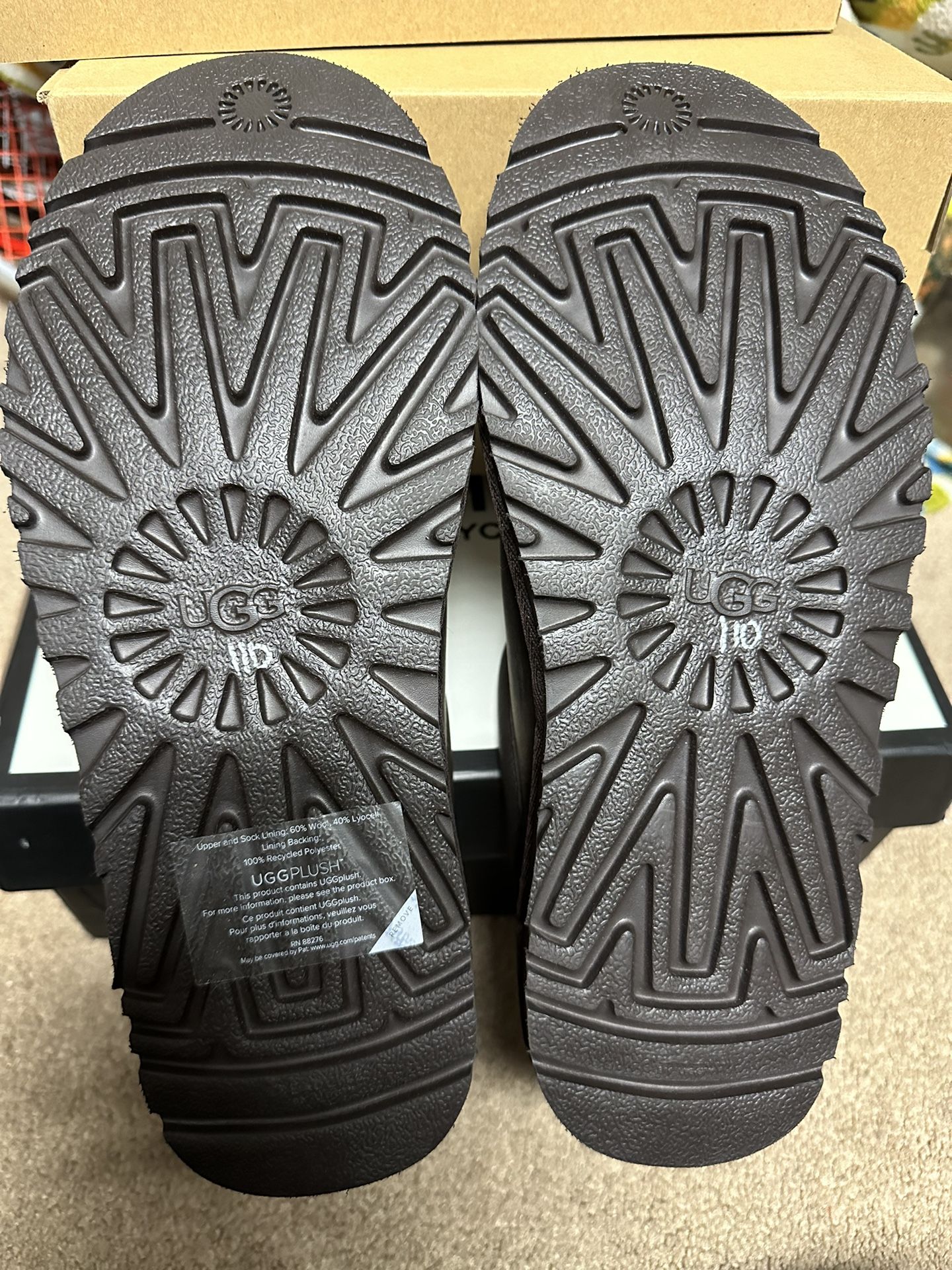 Ugg dark Brown Leather Clog