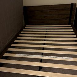 Queen size bed frame and mattress