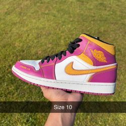 Jordan 1 Mid Day Of The Dead Size 10