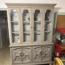 Beautiful Lighted China Cabinet