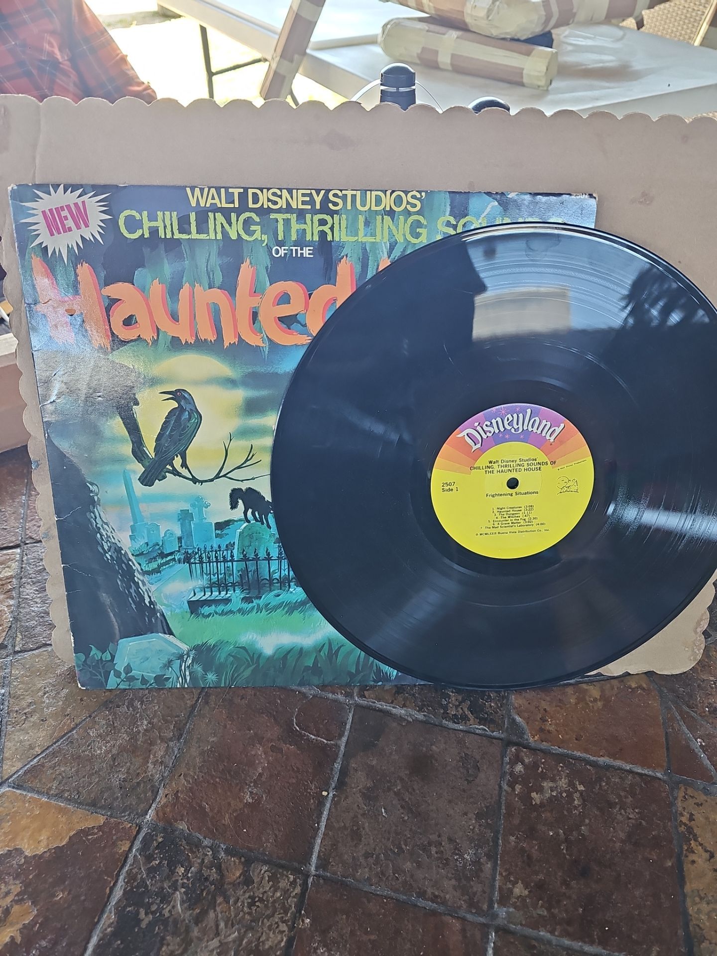 Vintage Walt Disney haunted house vinyl record