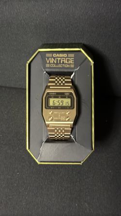 Casio WR Vintage 3503 Watch New In Box With Tag Gold