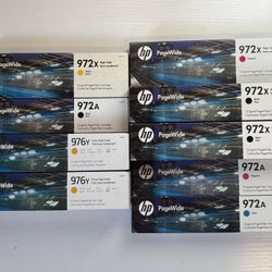 HP PageWide Ink Cartridges - OEM Sealed- High & Extra High Yield (972X / 976Y)