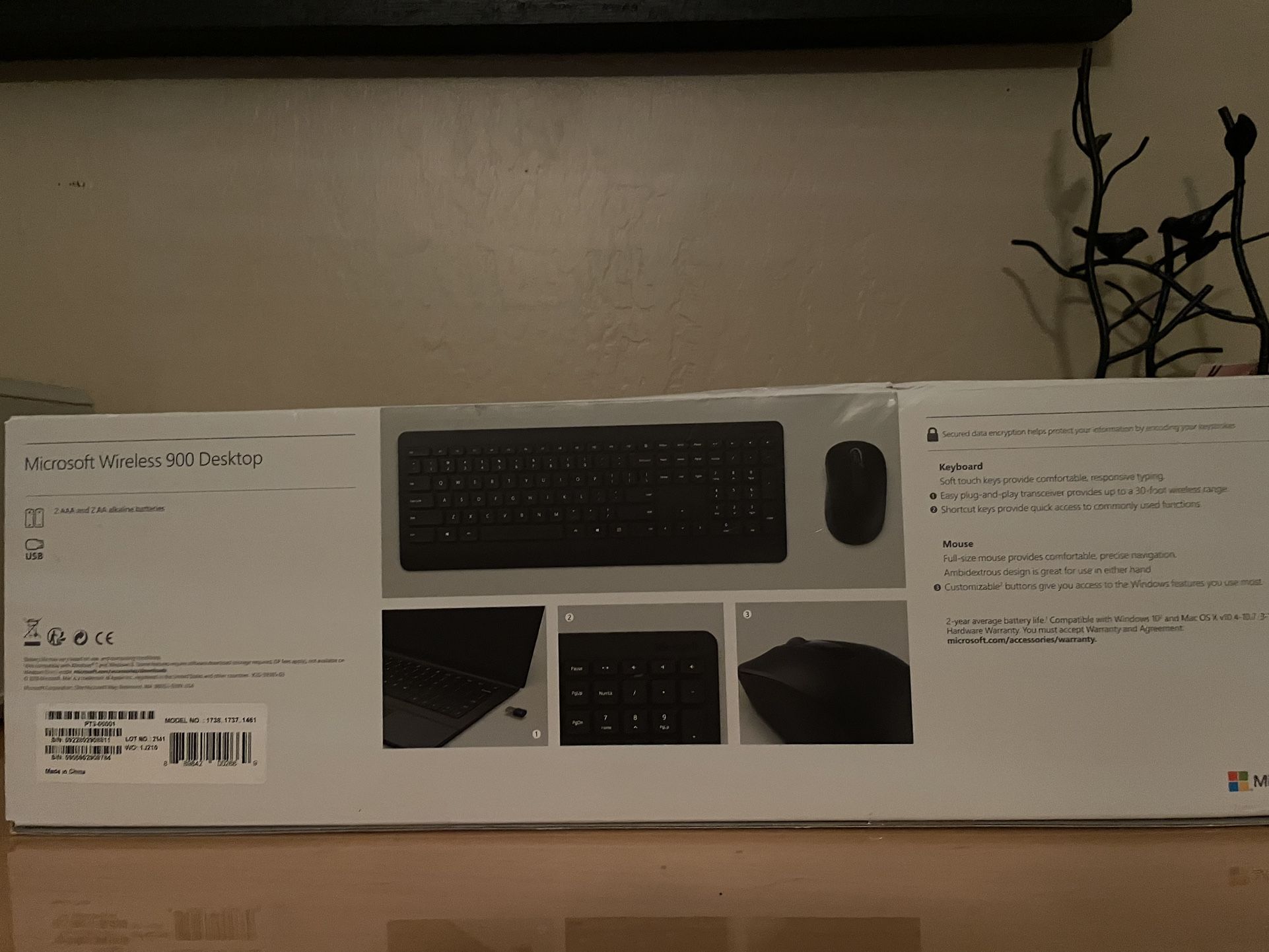 Wireless keyboard and mouse