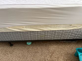 Queen memory foam mattress with box spring